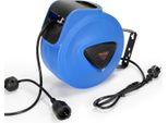 Avvolgicavo Clanmacy Avvolgicavo Automatico 20M+1,5M IP44 Con Spina Singola Modello 250V Con Funzione Di Rincalzo Per Montaggio A Parete Officina Di Montaggio A Soffitto E A Parete