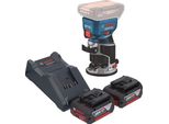 Bosch Gkf 18V-8 Posa Professionale Per Bordi A Batteria 18 V 8,0 Mm Senza Spazzole + 2X Batteria Ricaricabile 4,0 Ah + Caricabatterie