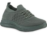 Van Hill Scarpe Da Corsa Da Donna Scarpe Sportive Suola Profilata In Maglia 841679, Colore: Verde Oliva, Taglia: 36