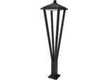 Lampada Da Giardino A Stelo Moderna 80 Cm Led 12W Colore Caldo Conico Nero Sabbiato Bons Italux