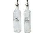 Bottiglie Per Salse, Condimenti Con Dispenser Bbq, 500 Ml, Set Di 2