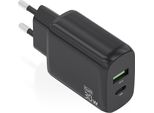 Aisens A110-0924 Caricatore Da Parete Usb-A E Usb-C Argento Argento Taglia Unica