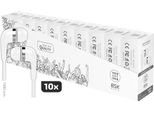 Confezione Da 10 Tech One Tec2955/ Cuffie In-Ear/ Con Microfono/ Jack 3,5/ Bianco