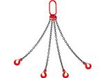 Succebuy Imbracatura A Catena, 5/16 Di Pollice X 3,2 Piedi, Catene Di Sollevamento G80 Con Gancio A 4 Gambe, Capacità Di Sollevamento Di 5 Tonnellate/11000 Libbre, Catena Di Sollevamento Motori Per Il Sollevamento Di Motori