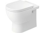 Duravit D-Code Wc Sur Pied Back To Wall, à Fond Creux, Rimless, 370X570X400Mm, Blanc Brillant, 2037090000, 2037090000