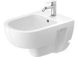 Duravit D-Code Bidet Mural, Avec Trou Pour Robinetterie, Avec Trop-Plein, 370X540X340Mm, Blanc Brillant, 2723150000, 2723150000