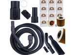 Rosfix Set Sacchetti Per Aspirapolvere 10X + Filtro + Tubo Di Aspirazione 4 M – Ricambio Per Aspirapolvere KäRcher WD2, WD3 Per Liquidi/Secchi