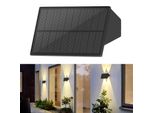 Zmh Lampade Solari Per Esterno Applique Solari Da Esterno Impermeabile Applique Da Esterno Led Luce Esterna Bianco Caldo Applique Solari Senza Fili Illuminazione Su E Giù Luce Solare Per Parete Recinzione Sentiero