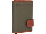 The Chesterfield Brand Porta Carte Di Credito Portafoglio Delsbo Cardholder Steel Green Oliva