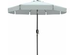 Ombrellone Marbueno Acciaio 8 Montanti D300 Cm Poliestere Bianco Giardino, Piscina 10491