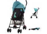 Chipolino Passeggino Amaya Buggy Cappottina Parasole Regolabile, Pieghevole, Cestino Turchese