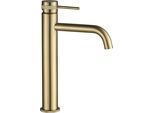 Rubinetto Per Lavabo Rea Lungo Grip High Brush Oro