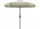 Ombrellone Marbueno Acciaio 8 Montanti D300 Cm Poliestere Beige Giardino Terrazza 10490