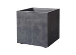 Deroma Millenium Vaso Per Piante In Plastica Antracite 39 X 39 Cm