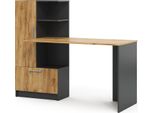 Vicco Scrivania Tomy, 150 X 59 Cm, Antracite/Quercia Dorata