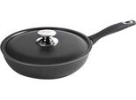 Ibili Induplus 400626N Padella, Diametro Massimo 26 Cm, Alluminio, Adatta Per Fornelli A Induzione, Rivestimento Antiaderente, Coperchio Incluso