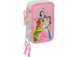 Astuccio Con Accessori Disney Princess Bloom Rosa Acquamarina 12,5 X 19,5 X 5,5 Cm 37 Pezzi