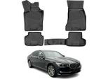Omac Tappetini In Gomma Per Bmw Serie 7 G11 G12 2015-2022 Tappetini Auto Nero 4X