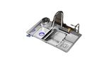 Lavello Da Cucina In Acciaio Inox, Design A Vasca Singola, Struttura Resistente, E9-75X45Cm
