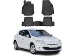 2010-2016 Renault Megane Tappetini Tpe Nero 4 Pz