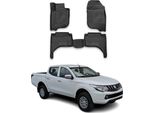 2015-2021 Mitsubishi L200 Tappetini Tpe Nero 4 Pezzi