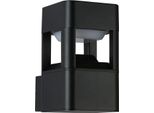 Lampada Da Parete Moderna A Led 10W Colore Caldo Nero Sabbiato IP54 Nutri Italux