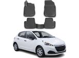 2012-2019 Peugeot 208 Tappetini Tpe Nero 4 Pz
