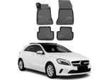 2012-2018 Mercedes Classe A W176 Tappetini Tpe Nero 4 Pezzi