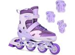 Set Di Pattini A Rotelle Nils Extreme Led Moonbeam L (39-42)