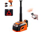 Succebuy Cric Elettrico Per Auto, 5 Tonnellate/11000 Libbre, Con Chiave Elettrica, Luce Led E Telecomando, Kit Portatile Per Berlina, Suv, Camion