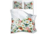 Biancheria Da Letto In Raso 160X200 Stampa Digitale Nobile Flowers Prato Fiorito Multicolore