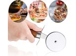 Rotella Tagliapizza In Acciaio Inox Per Pizza Da Cucina Con Impugnatura In Legno Antiscivolo