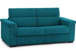 Talamo Italia Divano Letto 3 Posti Benedetto 95X225 Cm Nero, Sfoderabile Contenitore Italy