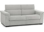 Talamo Italia Divano Letto 3 Posti Nus 95X225 Cm Nero Chiaro, Sfoderabile Contenitore Italy