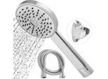 Set Soffione Doccia, Tubo Flessibile 150Cm, Supporto Quebec Cromo