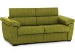 Talamo Italia Divano Letto 3 Posti Trino 95X225 Cm Nero, Sfoderabile Contenitore Italy