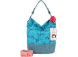 Fritzi Aus PreußEn Borsa A Tracolla Borsa A Tracolla Izzy07 Fritzi X Frida Kahlo Limited Canvas Hobo Bag Frida Heads Turchese