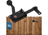 Kotarbau® Catenaccio 150 Mm Acciaio Verniciato A Polvere Nero Serratura Catenaccio Gancio Per Cancello Catenaccio Catenaccio Porta Catenaccio Cancello Giardino Serratura Catenaccio Scorrevole Catenaccio Chiudiporta Cancello Giardino Scrocco