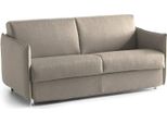 Talamo Italia Divano Letto 3 Posti Cecina 95X200 Cm Nero Tortora, Sfoderabile Contenitore Italy