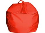 Talamo Italia Pouf Ascia 65X65X50H Cm Arancione, Arancione Forma Sacco Italy