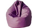 Talamo Italia Pouf Azelia 70X70X110H Cm Viola, Viola Forma Sacco Italy