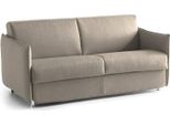 Talamo Italia Divano Letto 3 Posti Gravere 95X200 Cm Nero Tortora, Sfoderabile Contenitore Italy