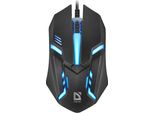 Defender Hit MB-550 Mouse Cablato 1600Dpi 3P Nero 7 Colori