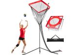 Dispositivo Di Allenamento A Rete Per Pallavolo Vevor, Allenatore Di Pallavolo Regolabile In Altezza E Angolazione, Rete Da Allenamento Portatile Con Base In Acciaio, Borsa Per Il Trasporto, Rete Bersaglio Per Servizio E Schiacciata