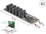 Delock M.2 2280 Key B+M Kontroller Zu 5 X Sata (64241)