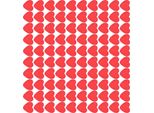 100Pcs Rosso Di Legno A Forma Di Cuore Ornamento Autoadesivo Fatto A Mano Decorazione Della Casa