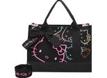 Fritzi Aus PreußEn Borsa A Tracolla Borsa A Tracolla Canvas Hello Kitty Tote Bag Limited Outline Black Cat Nero