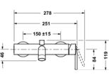 Duravit Balcoon Mitigeur Monocommandé Pour Bain, Montage Apparent, BA5230000010, BA5230000010