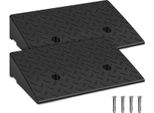 Bettizia Rampa Per Marciapiede 2X Rampe Per Marciapiede In Gomma Rampa Portatile Per Sedia A Rotelle 49X30X11Cm Antiscivolo Per Auto Sedia A Rotelle