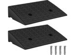 Bettizia Rampe Per Marciapiedi A 2 Posti Rampa In Gomma Rampa Per Sedia A Rotelle Rampa Per Soglia Rampa Per Marciapiedi Per Rollator Moto 49X30X11Cm